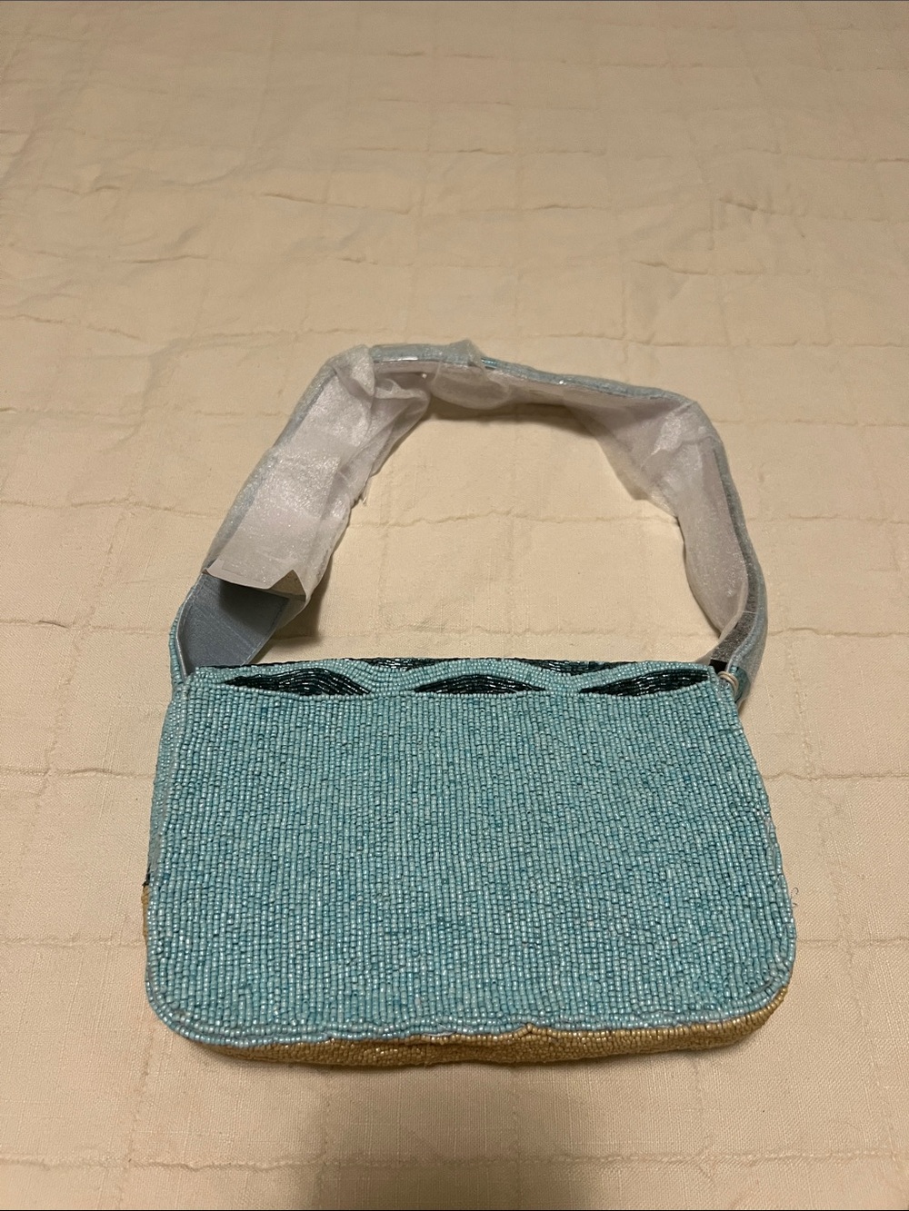 Sol & Mer Beaded Beach Scene Shoulder Bag - Picture 5 of 13